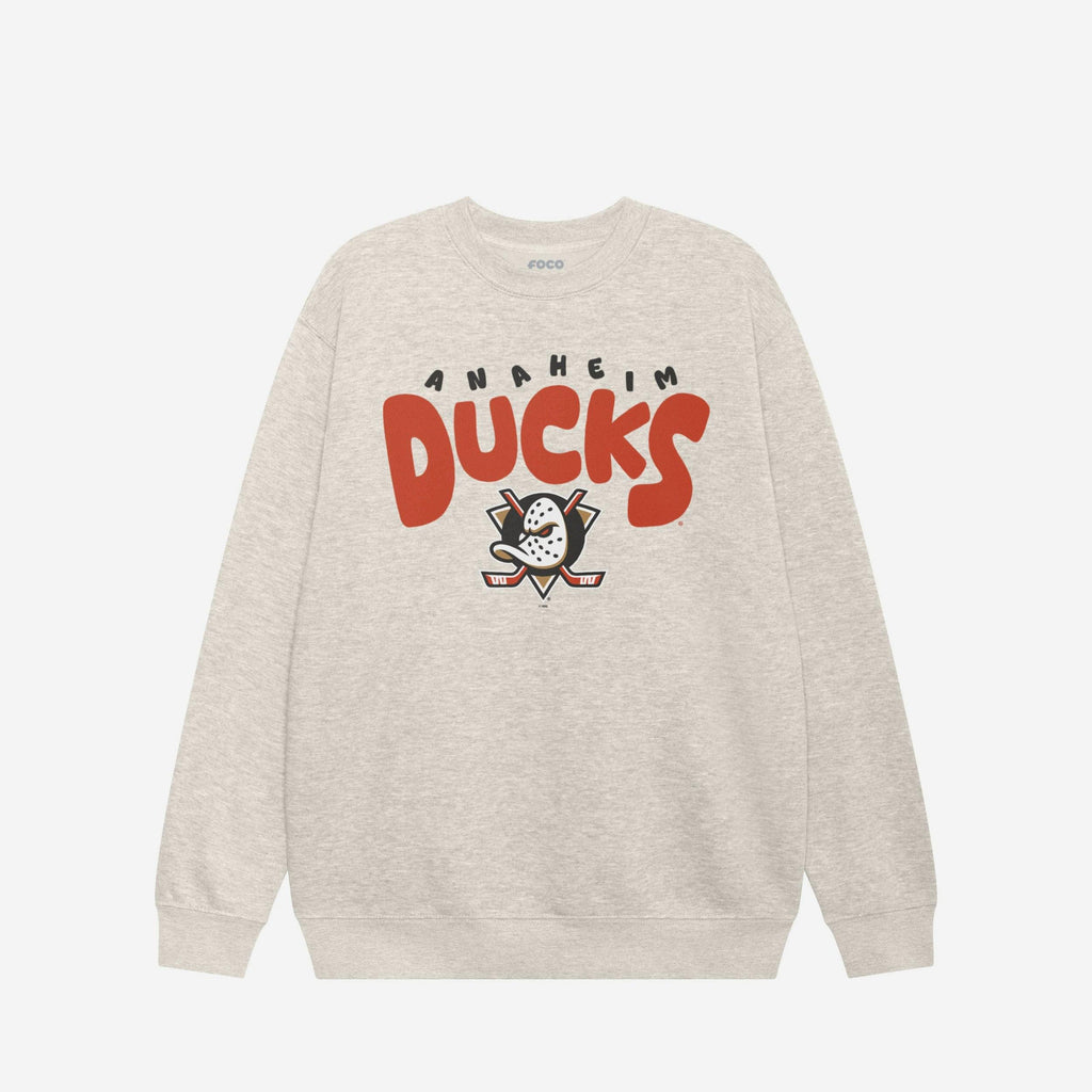 Anaheim Ducks Bubble Crew Neck Sweatshirt FOCO S - FOCO.com