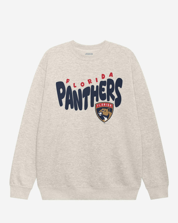 Florida Panthers Bubble Crew Neck Sweatshirt FOCO S - FOCO.com