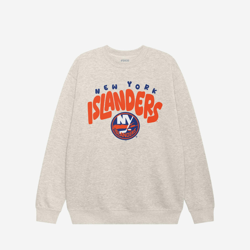 New York Islanders Bubble Crew Neck Sweatshirt FOCO S - FOCO.com