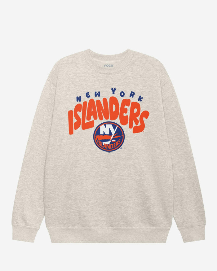 New York Islanders Bubble Crew Neck Sweatshirt FOCO S - FOCO.com