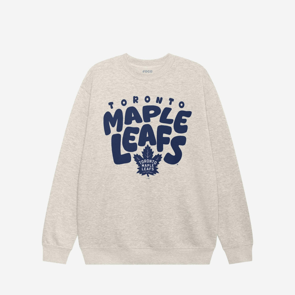 Toronto Maple Leafs Bubble Crew Neck Sweatshirt FOCO S - FOCO.com