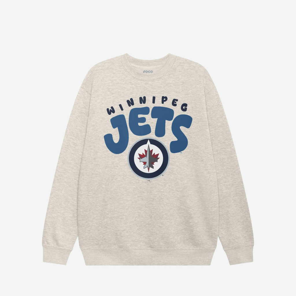 Winnipeg Jets Bubble Crew Neck Sweatshirt FOCO S - FOCO.com