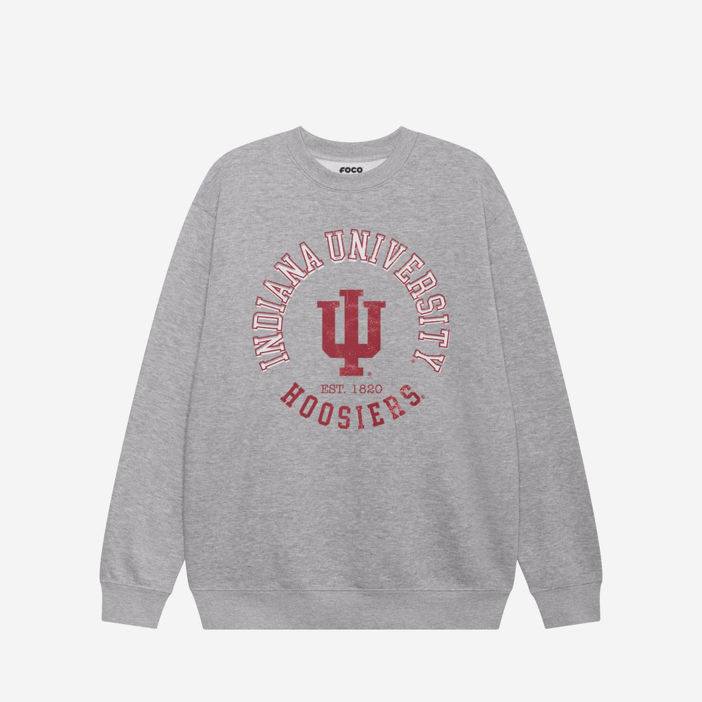 Indiana Hoosiers Circle Vintage Crew Neck Sweatshirt FOCO S - FOCO.com