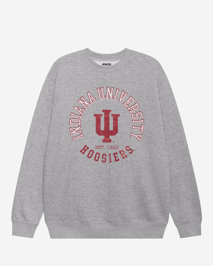 Indiana Hoosiers Circle Vintage Crew Neck Sweatshirt FOCO S - FOCO.com