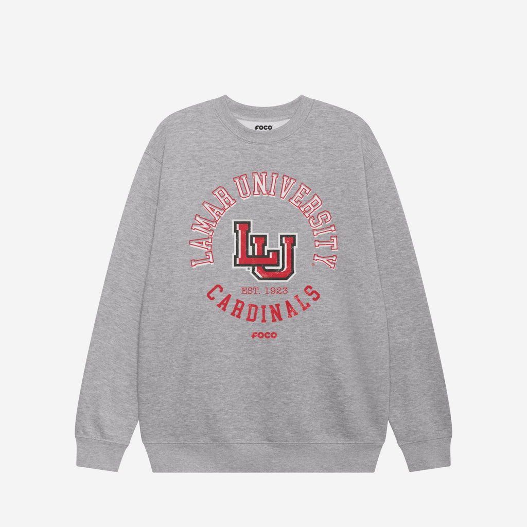 Lamar Cardinals Circle Vintage Crew Neck Sweatshirt FOCO S - FOCO.com