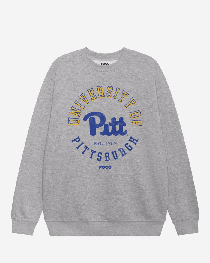 Pittsburgh Panthers Circle Vintage Crew Neck Sweatshirt FOCO S - FOCO.com