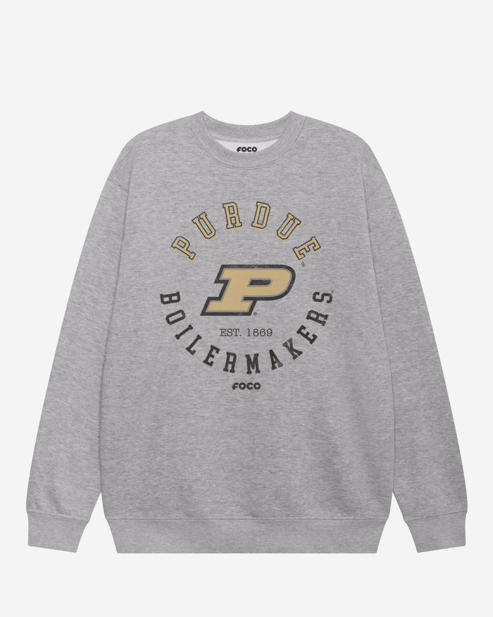 Purdue Boilermakers Circle Vintage Crew Neck Sweatshirt FOCO S - FOCO.com