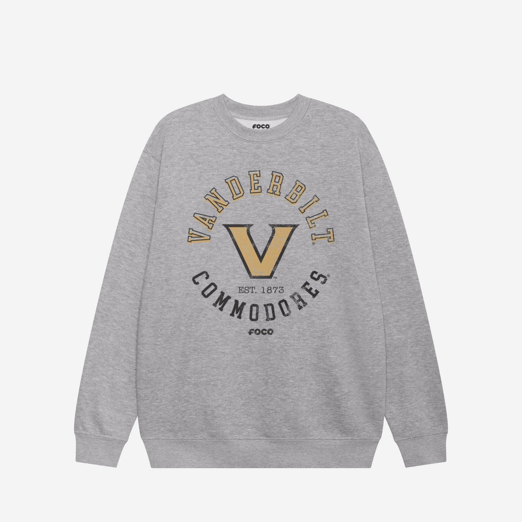Vanderbilt Commodores Circle Vintage Crew Neck Sweatshirt FOCO S - FOCO.com
