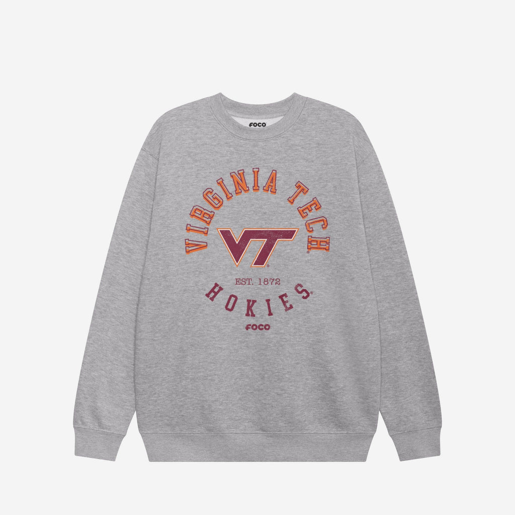 Virginia Tech Hokies Circle Vintage Crew Neck Sweatshirt FOCO S - FOCO.com