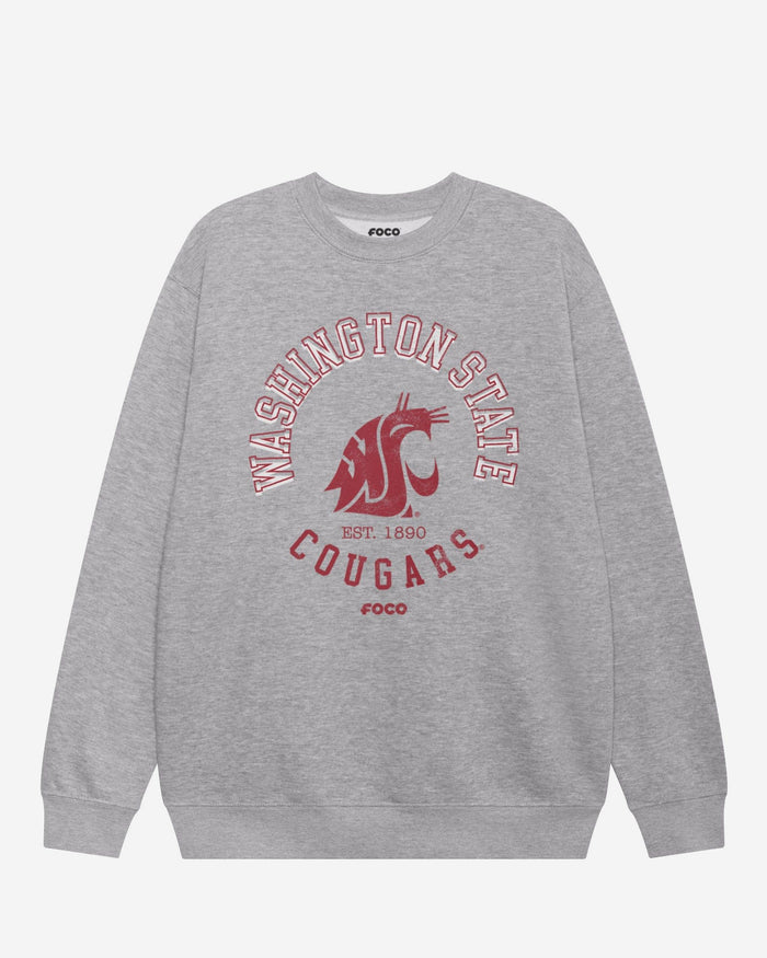 Washington State Cougars Circle Vintage Crew Neck Sweatshirt FOCO S - FOCO.com