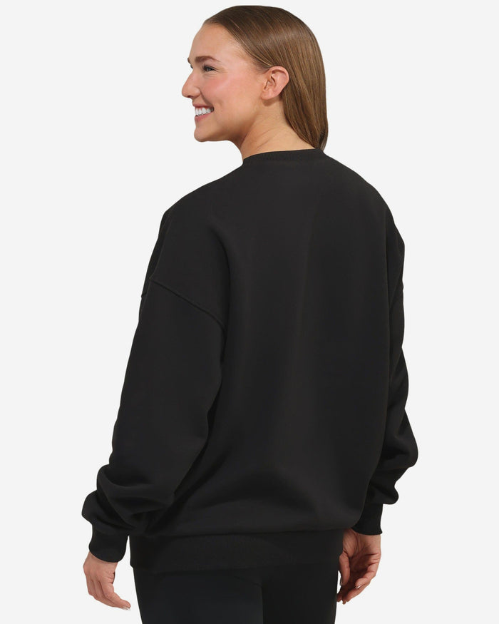 Pittsburgh Steelers Womens Rhinestone Logo Oversized Holiday Crew Neck Sweatshirt FOCO S - FOCO.com