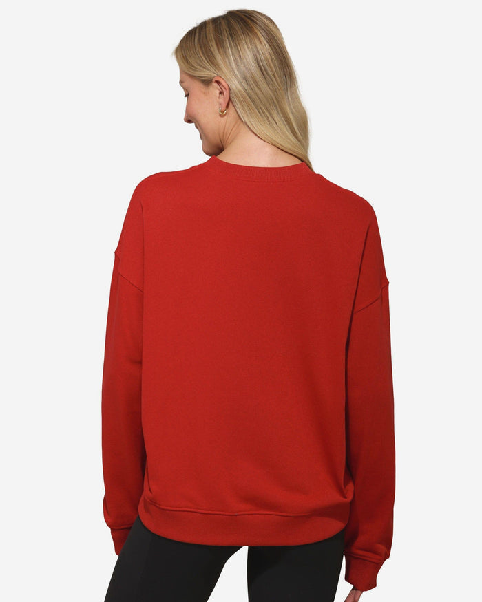 Tampa Bay Buccaneers Womens Rhinestone Logo Oversized Crew Neck Sweatshirt FOCO S - FOCO.com