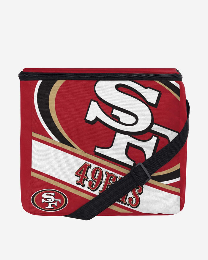 San Francisco 49ers Big Logo Stripe 12 Pack Cooler FOCO - FOCO.com