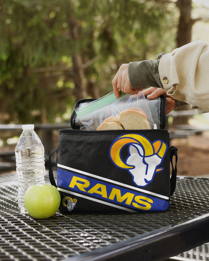 Los Angeles Rams Exclusive Big Logo Stripe 6 Pack Cooler FOCO - FOCO.com