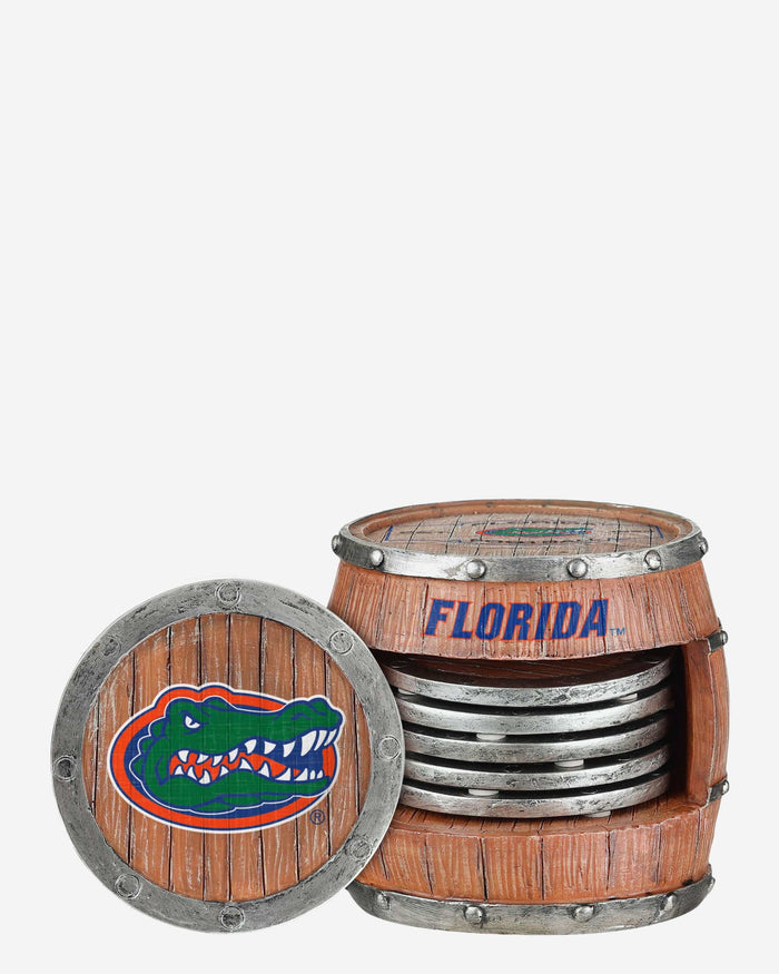 Florida Gators 5 Pack Barrel Coaster Set FOCO - FOCO.com