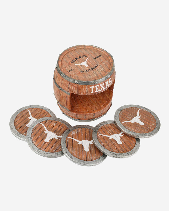 Texas 5 Pack Barrel Coaster Set FOCO - FOCO.com