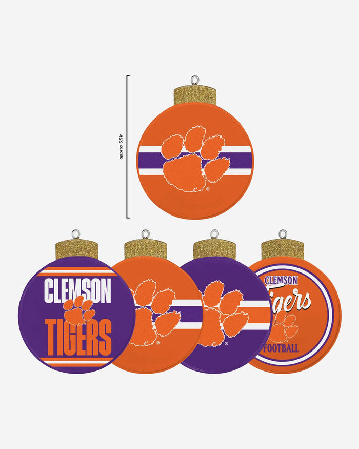 Clemson Tigers Holiday 5 Pack Coaster Set FOCO - FOCO.com