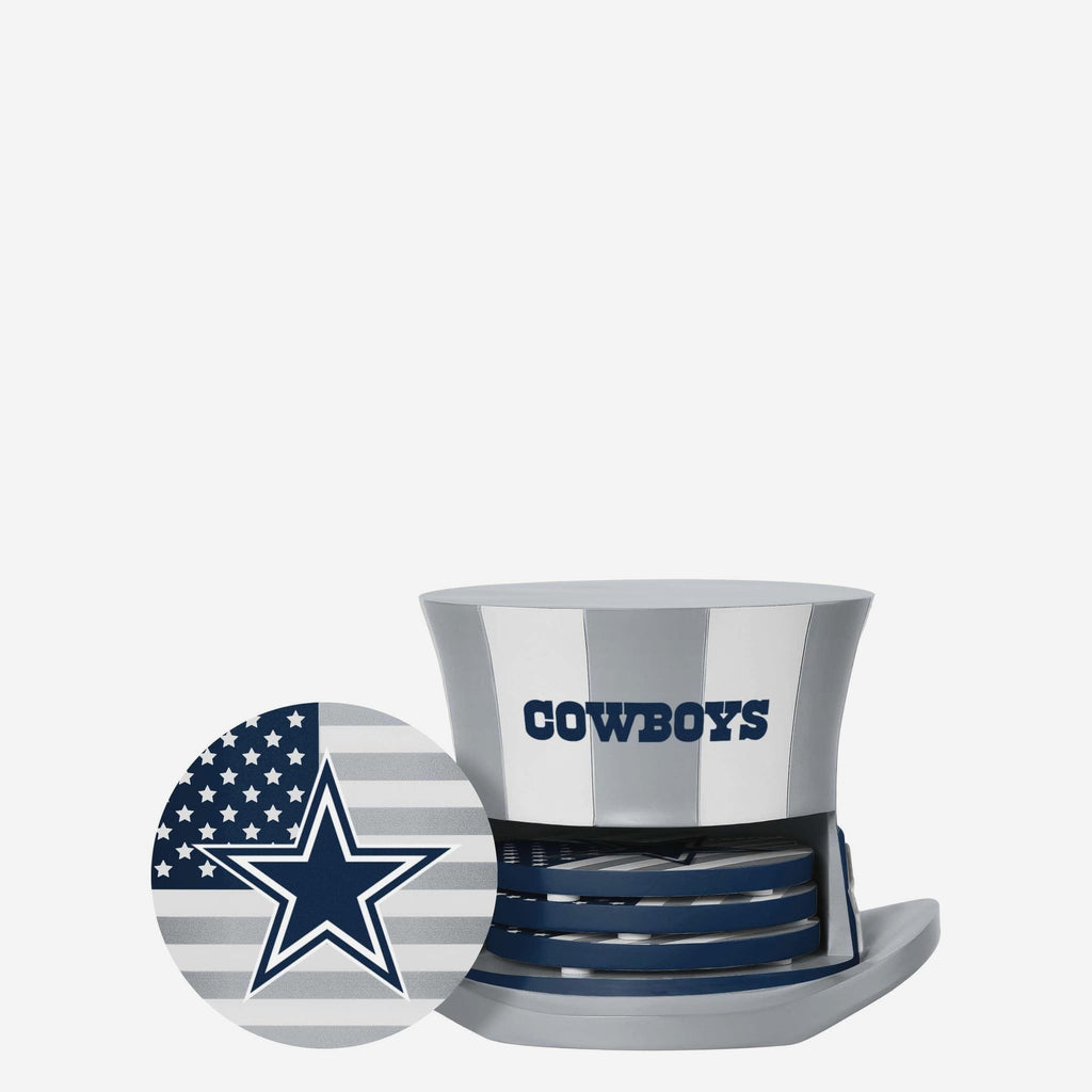 Dallas Cowboys Americana Resin Coaster Set FOCO - FOCO.com