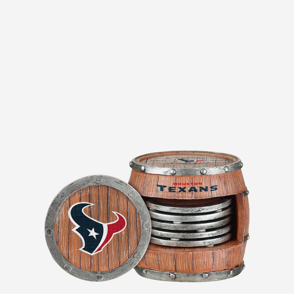 Houston Texans 5 Pack Barrel Coaster Set FOCO - FOCO.com