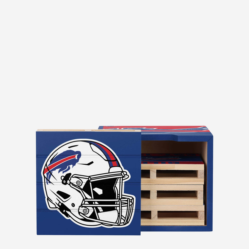 Buffalo Bills 4 Pack Pallet Coaster Set FOCO - FOCO.com