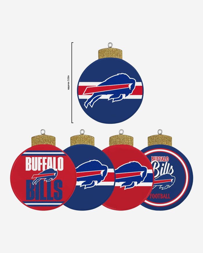 Buffalo Bills Holiday 5 Pack Coaster Set FOCO - FOCO.com