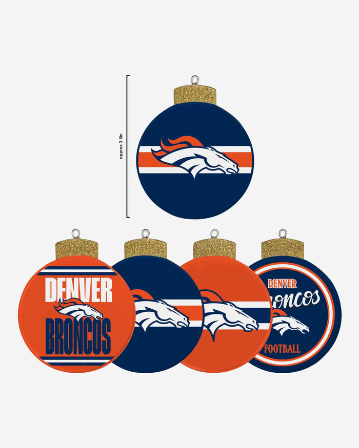 Denver Broncos Holiday 5 Pack Coaster Set FOCO - FOCO.com