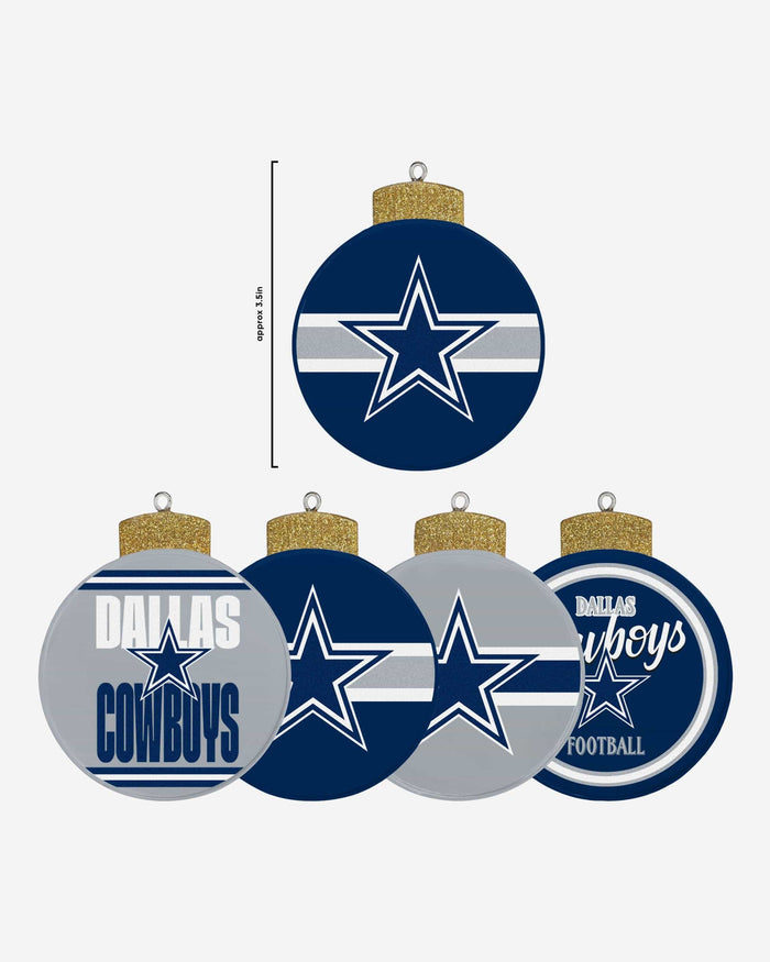 Dallas Cowboys Holiday 5 Pack Coaster Set FOCO - FOCO.com