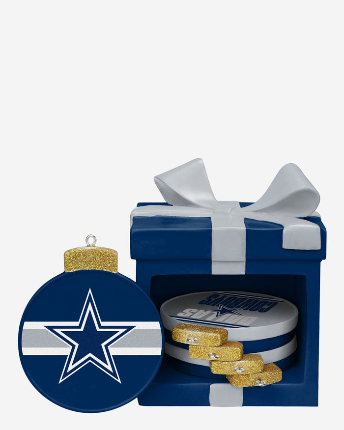 Dallas Cowboys Holiday 5 Pack Coaster Set FOCO