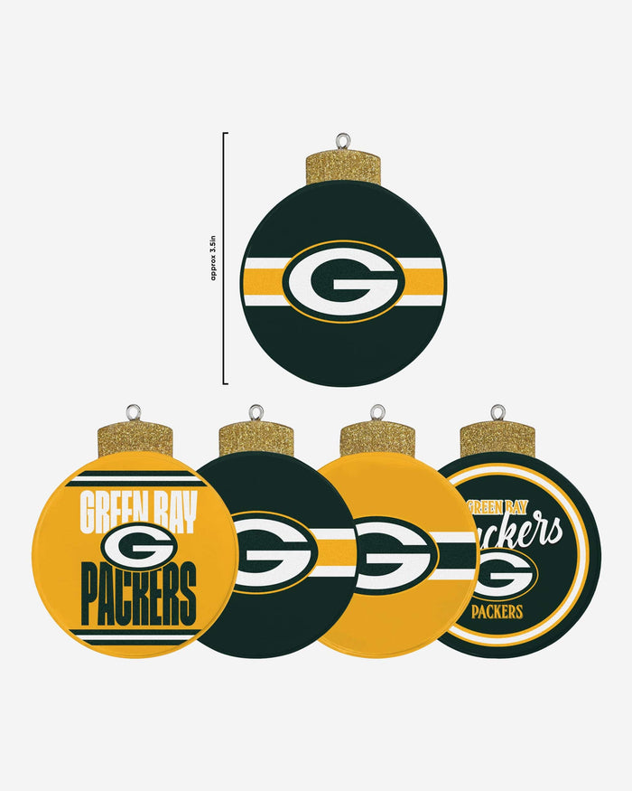 Green Bay Packers Holiday 5 Pack Coaster Set FOCO - FOCO.com