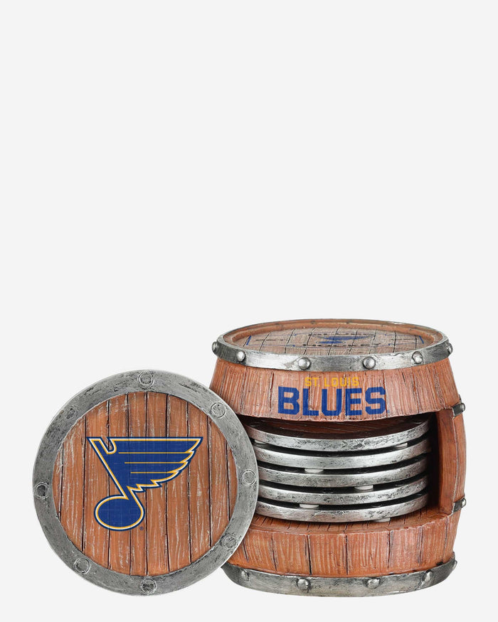 St. Louis Blues 5 Pack Barrel Coaster Set FOCO - FOCO.com