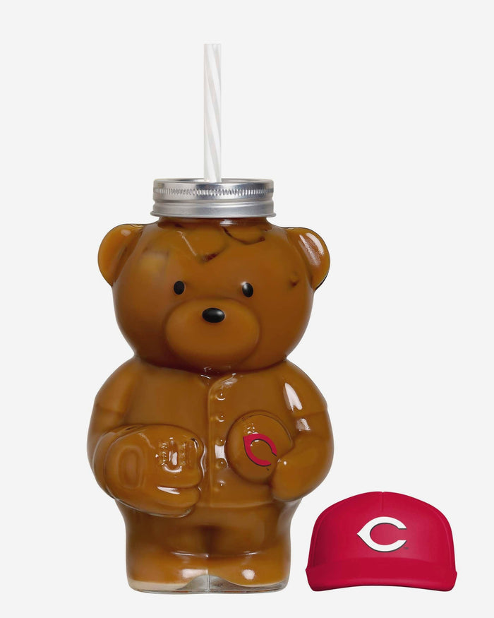 Cincinnati Reds Glass Bear Tumbler FOCO - FOCO.com