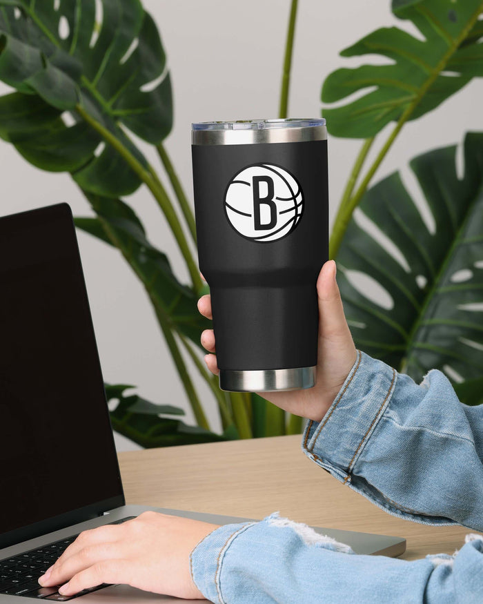 Brooklyn Nets Team Logo 30 oz Tumbler FOCO - FOCO.com