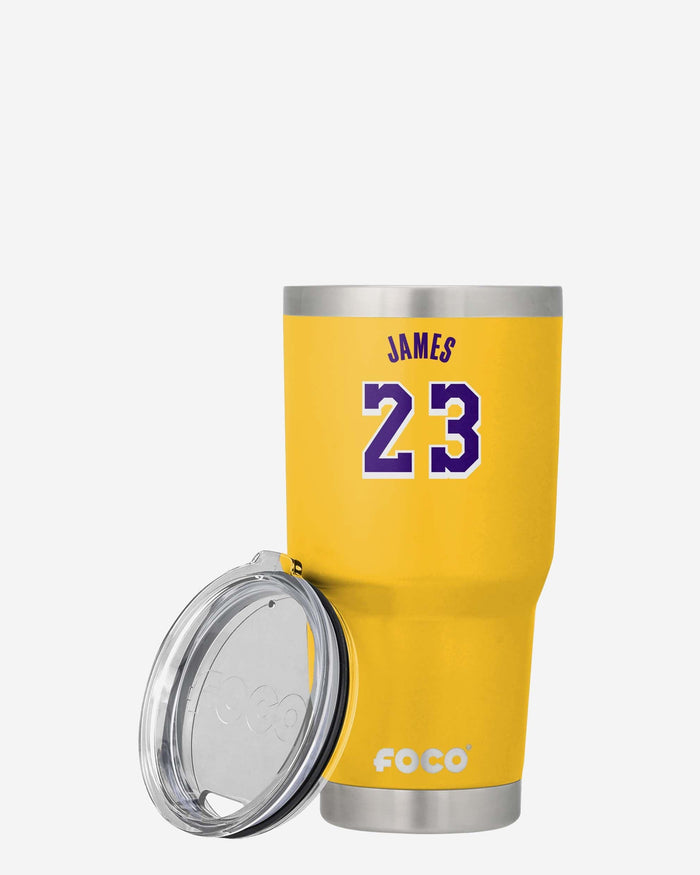 LeBron James Los Angeles Lakers Team Logo 30 oz Player Tumbler FOCO - FOCO.com