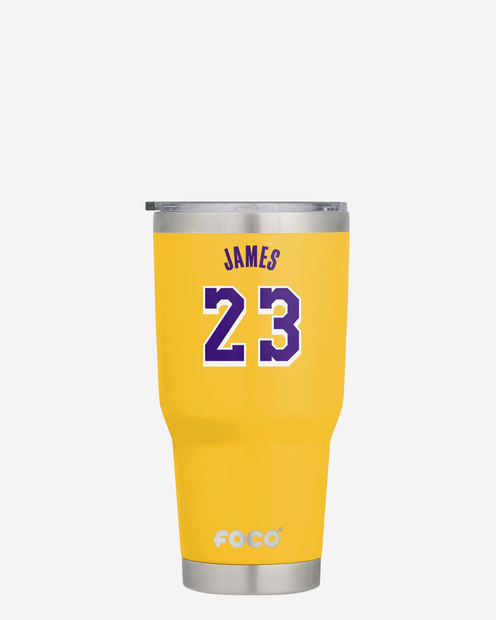 LeBron James Los Angeles Lakers Team Logo 30 oz Player Tumbler FOCO - FOCO.com