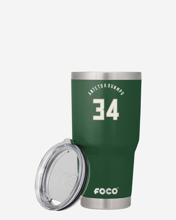 Giannis Antetokounmpo Milwaukee Bucks Team Logo 30 oz Player Tumbler FOCO - FOCO.com