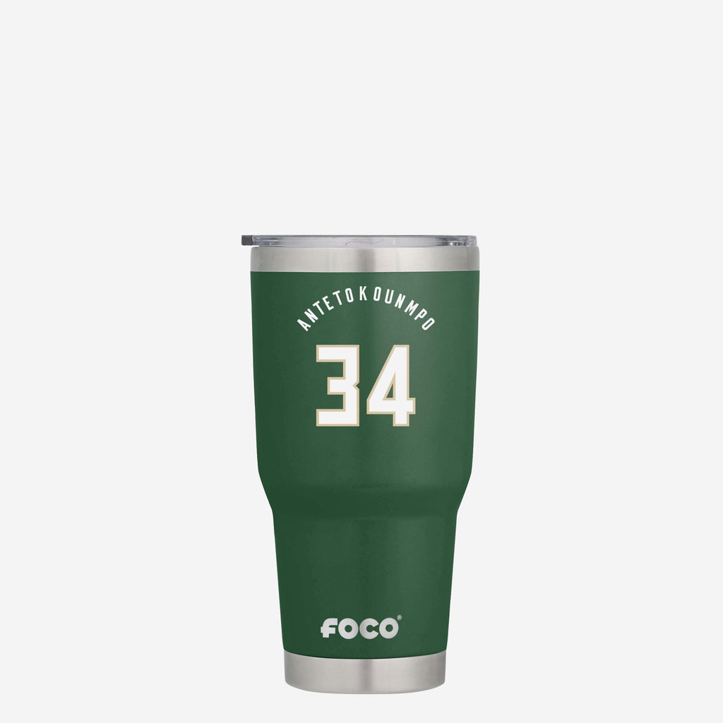 Giannis Antetokounmpo Milwaukee Bucks Team Logo 30 oz Player Tumbler FOCO - FOCO.com