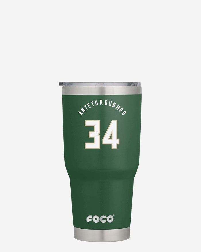 Giannis Antetokounmpo Milwaukee Bucks Team Logo 30 oz Player Tumbler FOCO - FOCO.com