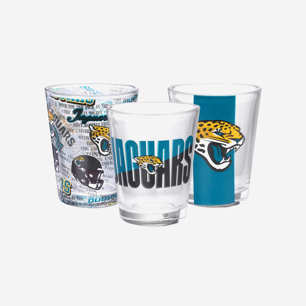 Jacksonville Jaguars 3 Pack Shot Glass FOCO - FOCO.com