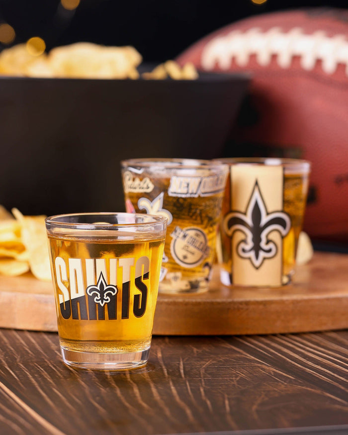 thumbnail image 2 of New Orleans Saints Shot Glass – Duck House – Official Team Glassware 2 of 5