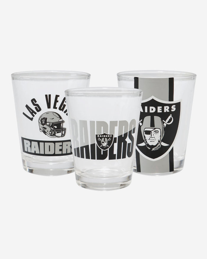 Las Vegas Raiders NFL 3 Pack Shot Glass