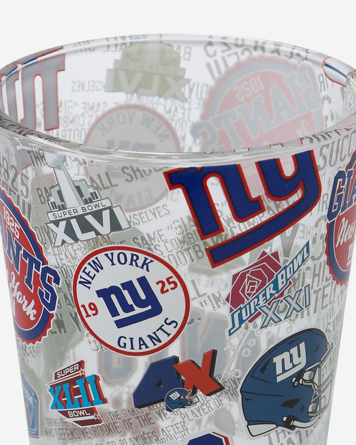 New York Giants Historic Print Pint Glass FOCO - FOCO.com