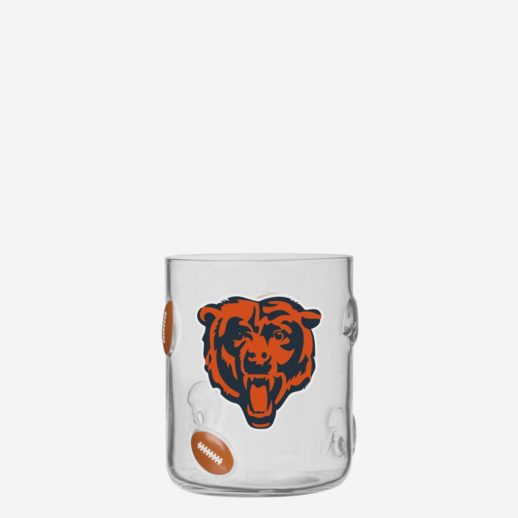 Chicago Bears Team Logo 17 oz Glass Cup FOCO - FOCO.com