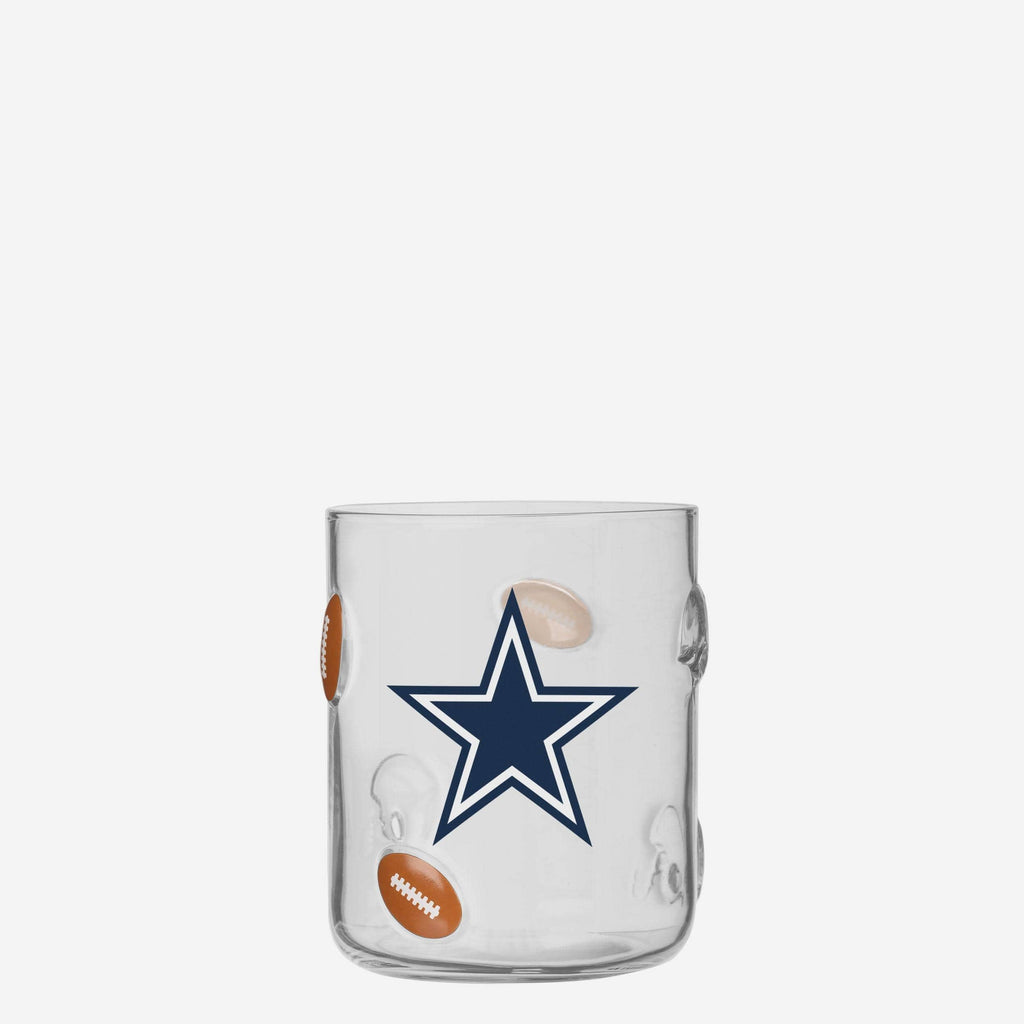 Dallas Cowboys Team Logo 17 oz Glass Cup FOCO - FOCO.com