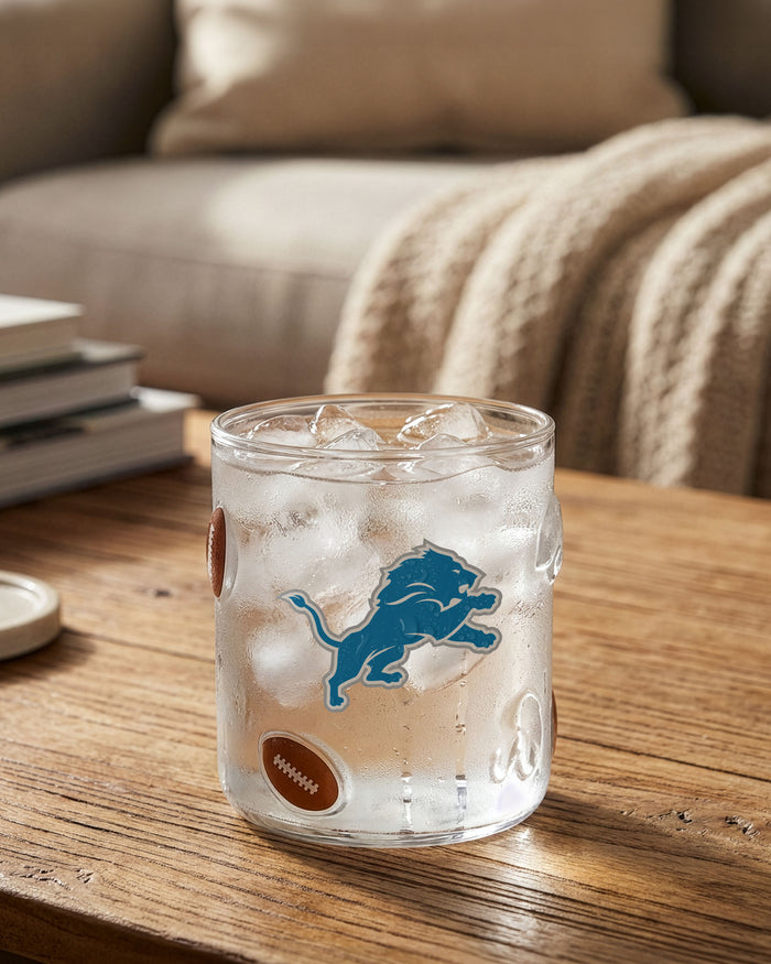 Detroit Lions Team Logo 17 oz Glass Cup