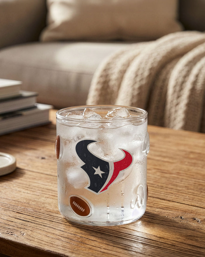 Houston Texans Team Logo 17 oz Glass Cup