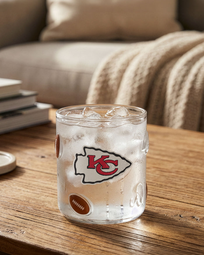Kansas City Chiefs Team Logo 17 oz Glass Cup