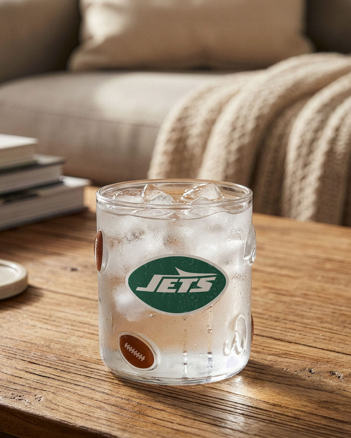 New York Jets 17 oz Glass Cup