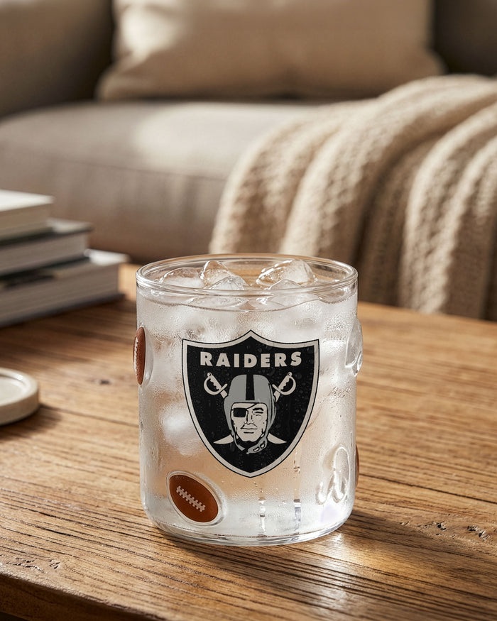 Las Vegas Raiders Team Logo 17 oz Glass Cup