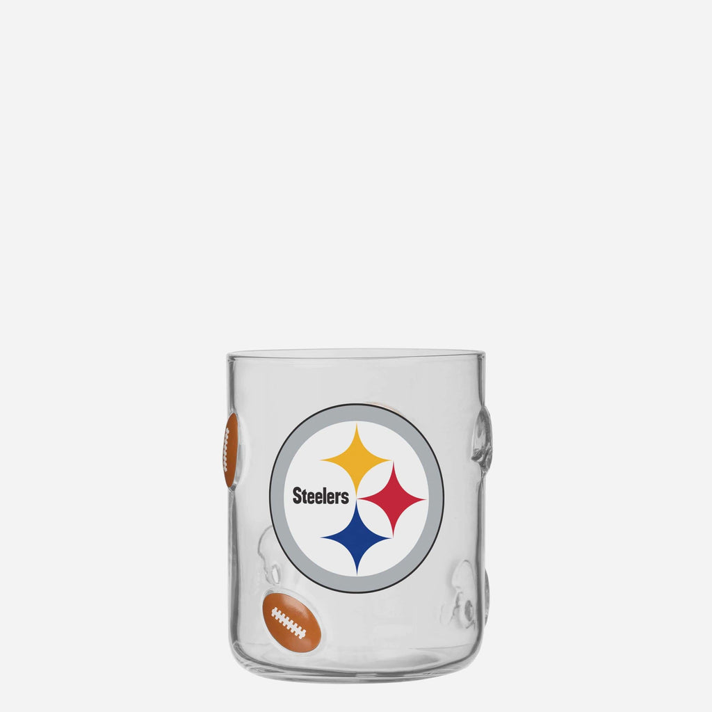 Pittsburgh Steelers Team Logo 17 oz Glass Cup FOCO - FOCO.com