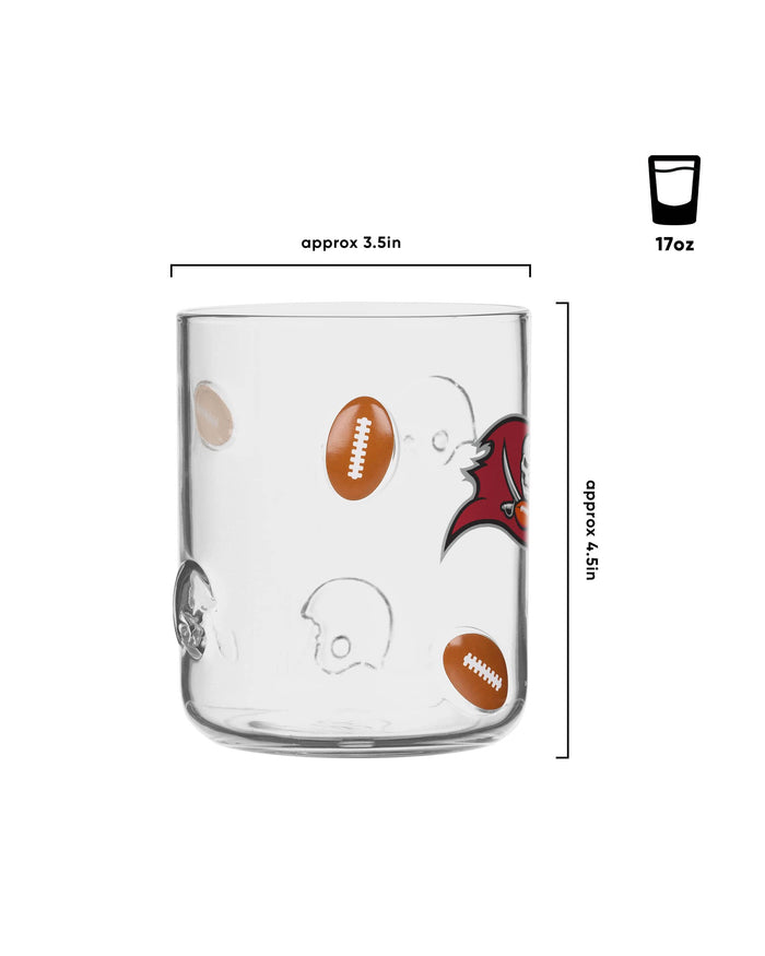 Tampa Bay Buccaneers Team Logo 17 oz Glass Cup